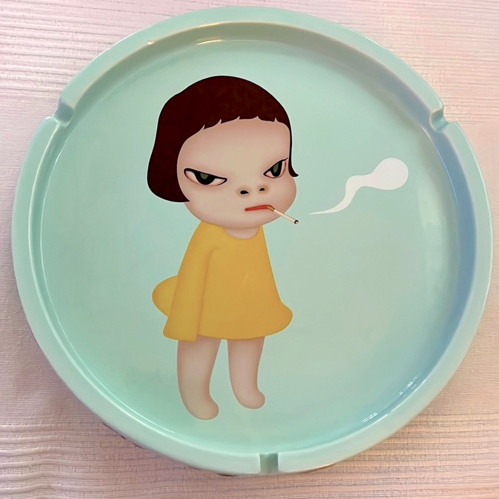 Yoshitomo Nara “Too Young To Die” Ashtray Rare circa 2002 Japanese Modern Art